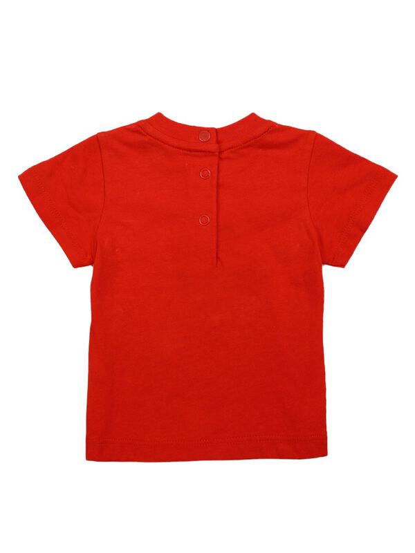 Boys Medium Red Short Sleeve Knitted T- Shirt image number 1